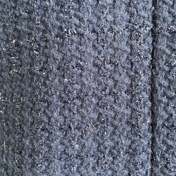 Michael Kors Wool Blend Navy Tweed Blazer Open Front (6/S) - Picture 10 of 11